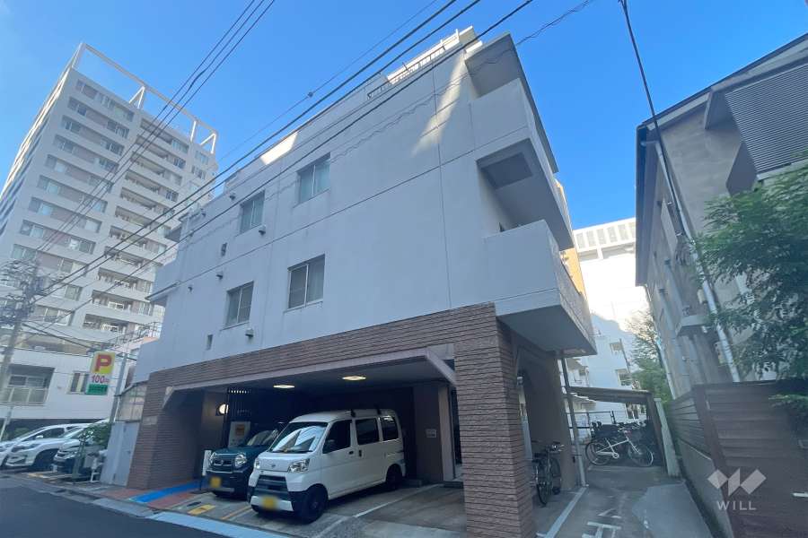 中銀新川マンシオンの外観（南西側から）