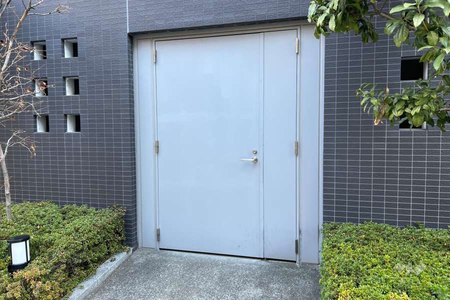 駐輪場の出入り口