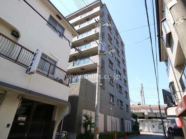 アーバンビュー夙川の外観（南東側から）