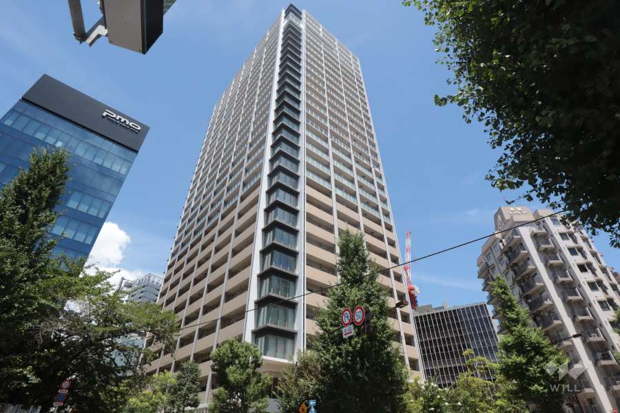 ブリリアザタワー東京八重洲アベニューの外観(南西側から)