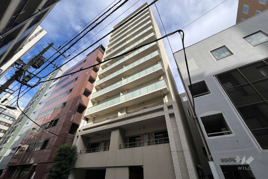 ユニーブル銀座東の外観（南西側から）