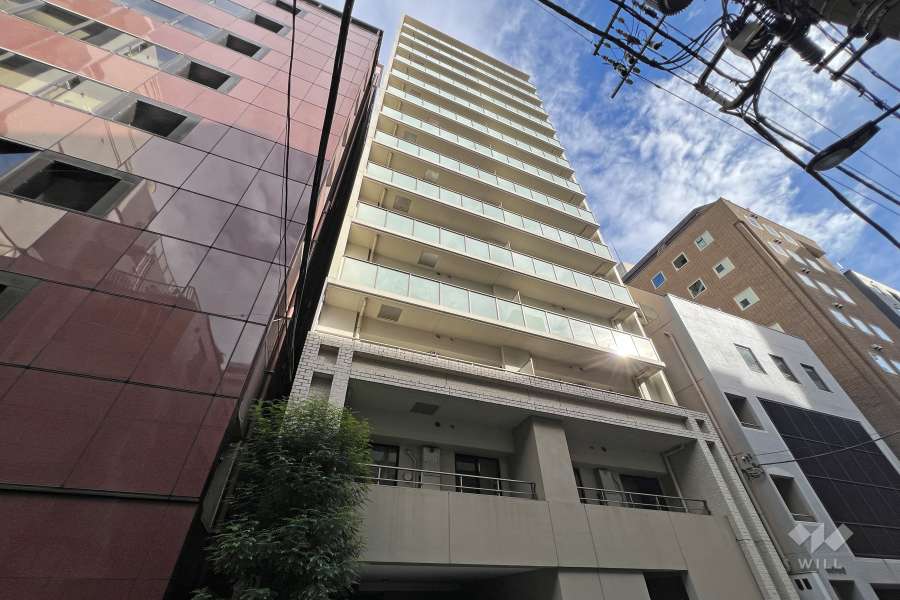 ユニーブル銀座東の外観（北西側から）