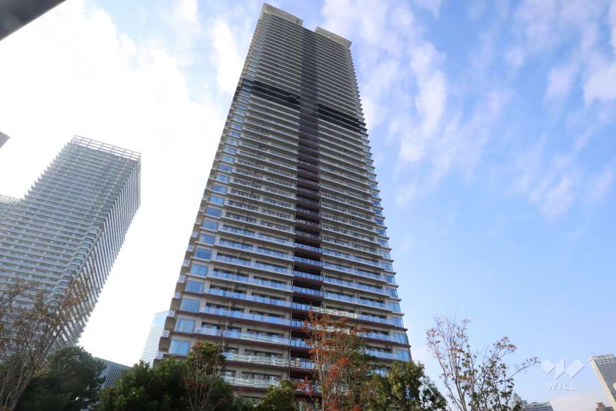 パークタワー晴海の外観(東側から)　　