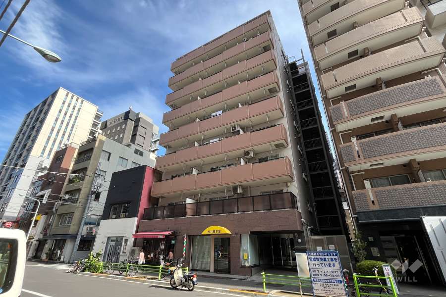 ルックハイツ築地の外観（北西側から）