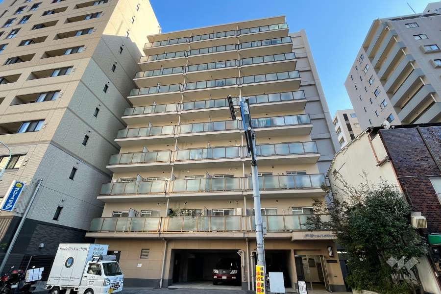 築地スカイレジテルの外観（北西側から）