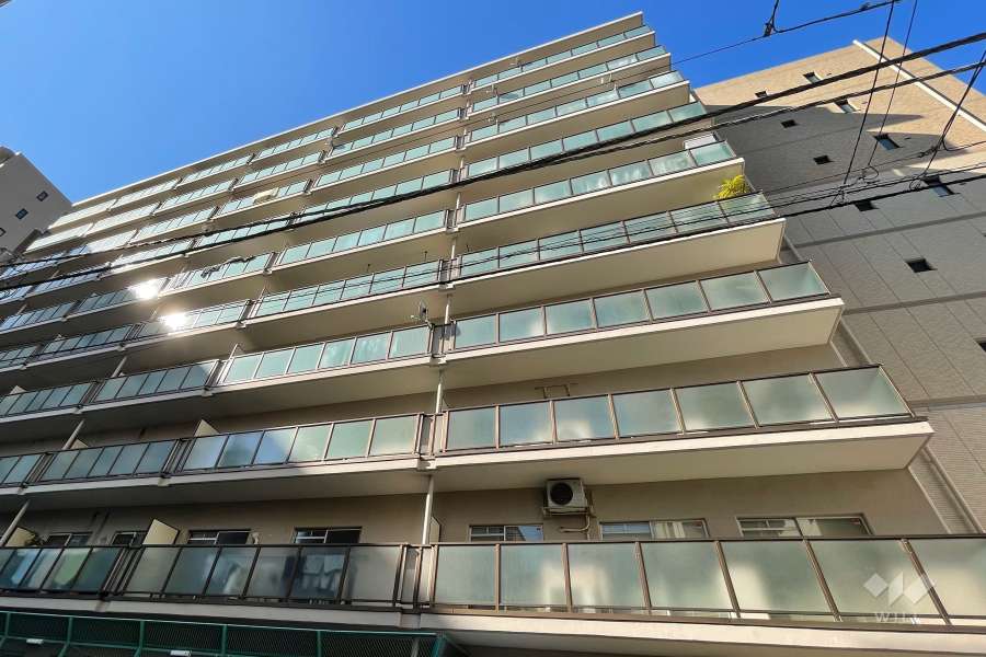 築地スカイレジテルの外観（南東側から）