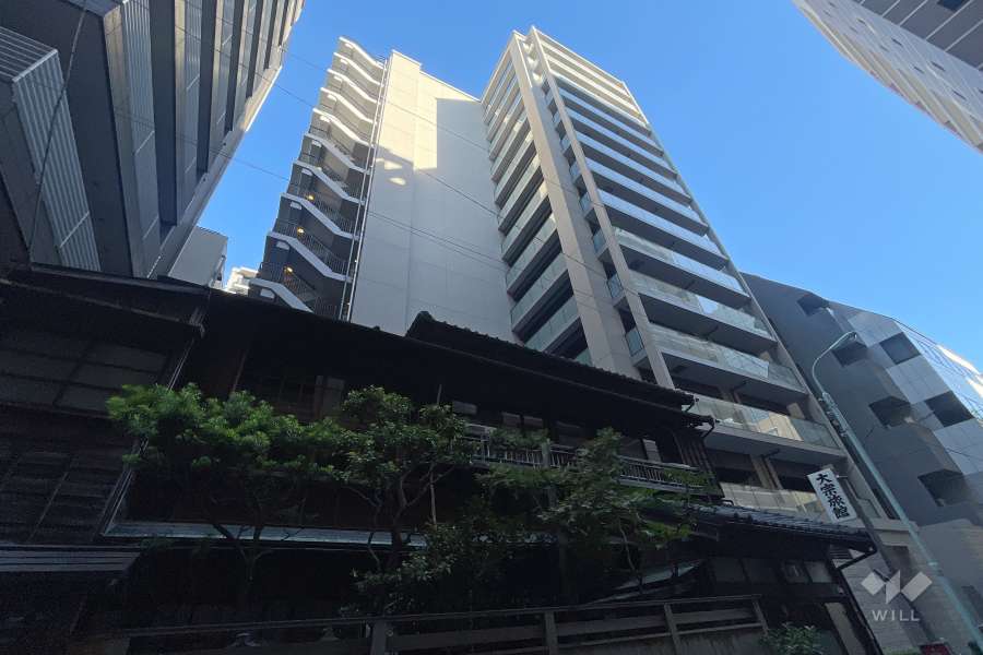 プレミスト東銀座築地EdgeCourtの外観（南西側から）