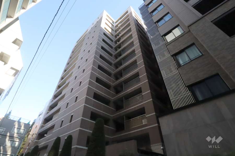 パークホームズ築地の外観（南西側から）　