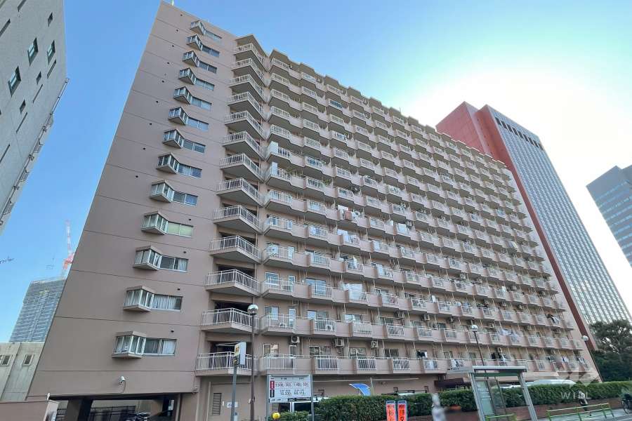 築地永谷コーポラスの外観（北東側から）