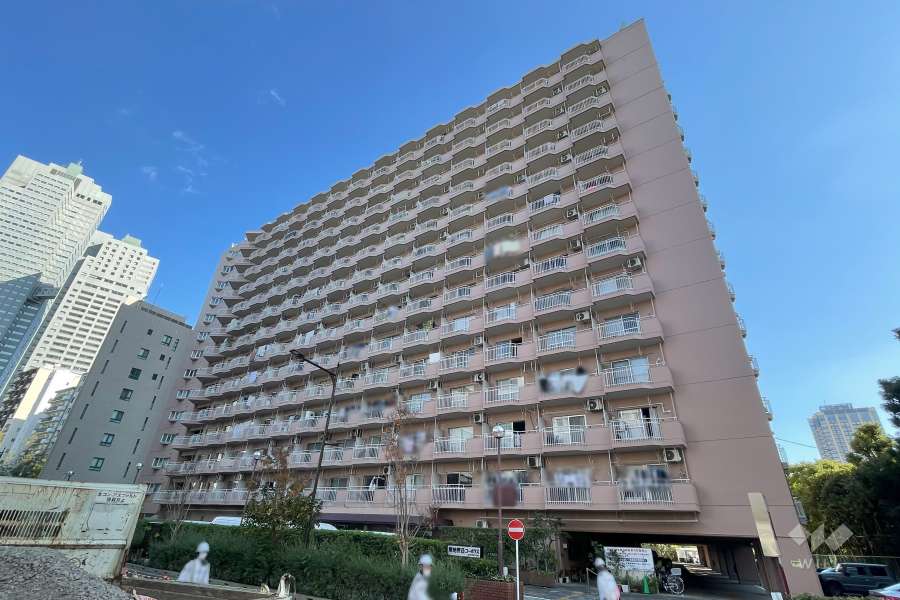 築地永谷コーポラスの外観（南西側から）