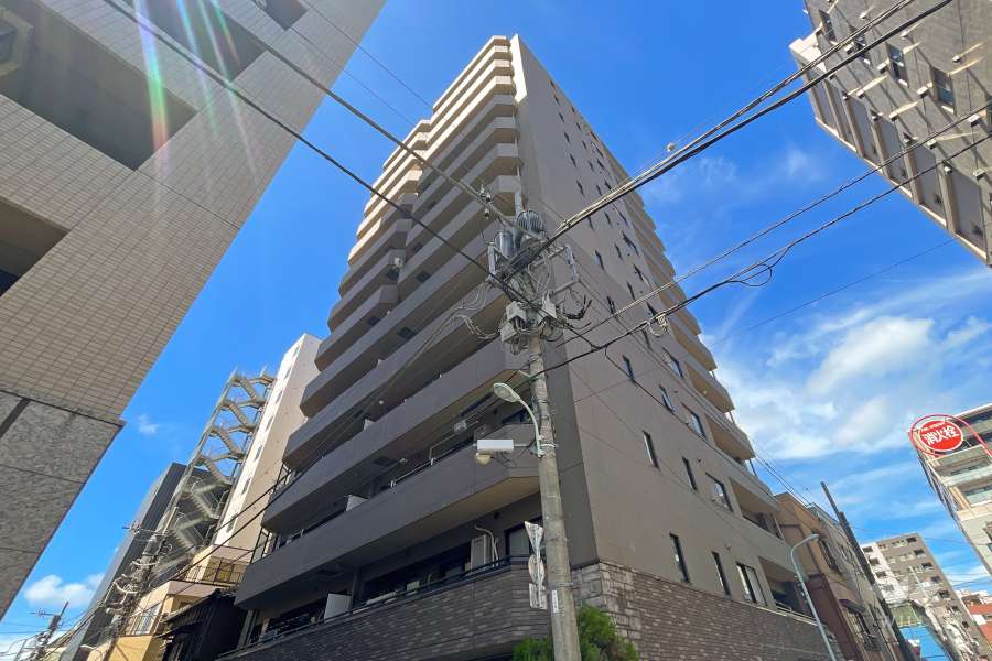 スカール築地の外観（東側から）