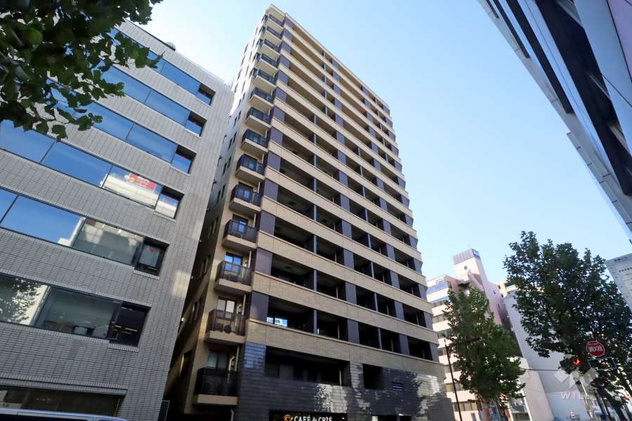 アネシア築地ステーションレジデンスの外観(東側から)