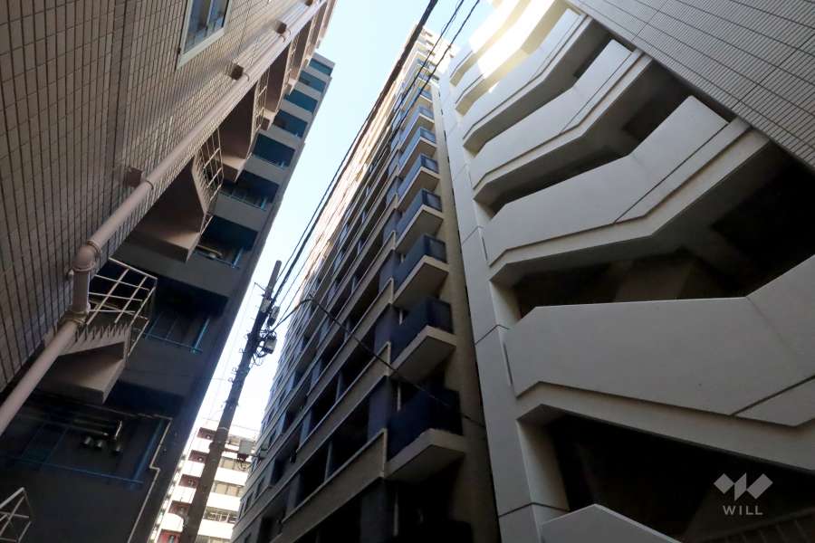 アネシア築地ステーションレジデンスの外観(南側から)