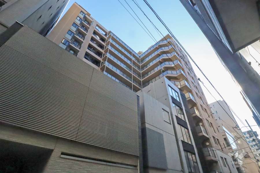 サンクタス築地の外観(北側から)