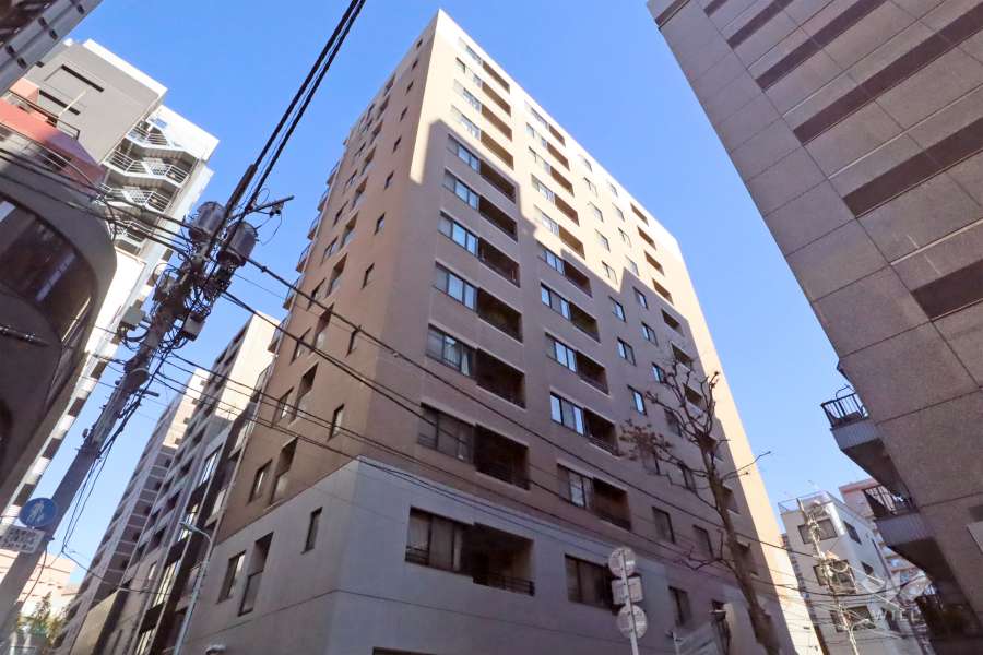 サンクタス築地の外観(北西側から)