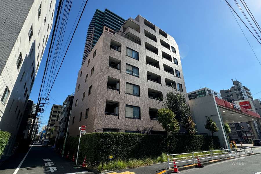 ソルシェ月島の外観（西側から）