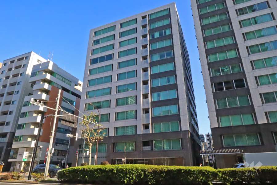 シティハウス月島駅前キャピタルコートの外観（西側から）