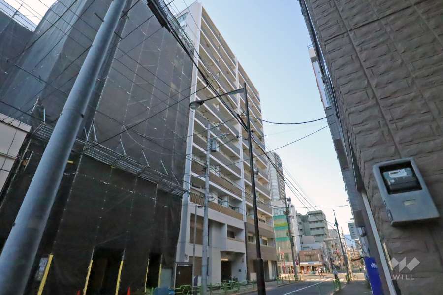 シティハウス月島駅前キャピタルコートの外観（東側から）