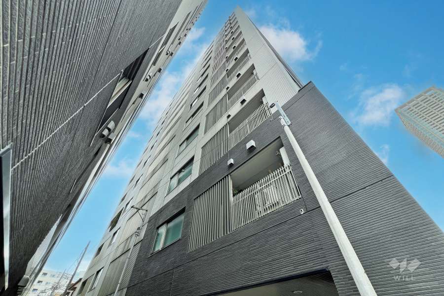 シティハウス月島駅前ベイブリーコートの外観（北側から）