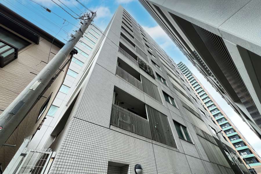 シティハウス月島駅前ベイブリーコートの外観（東側から）