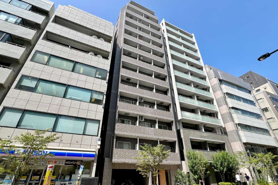 スカイコート東日本橋の外観（南側から）