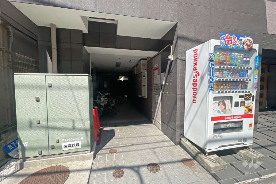 駐輪場の出入り口