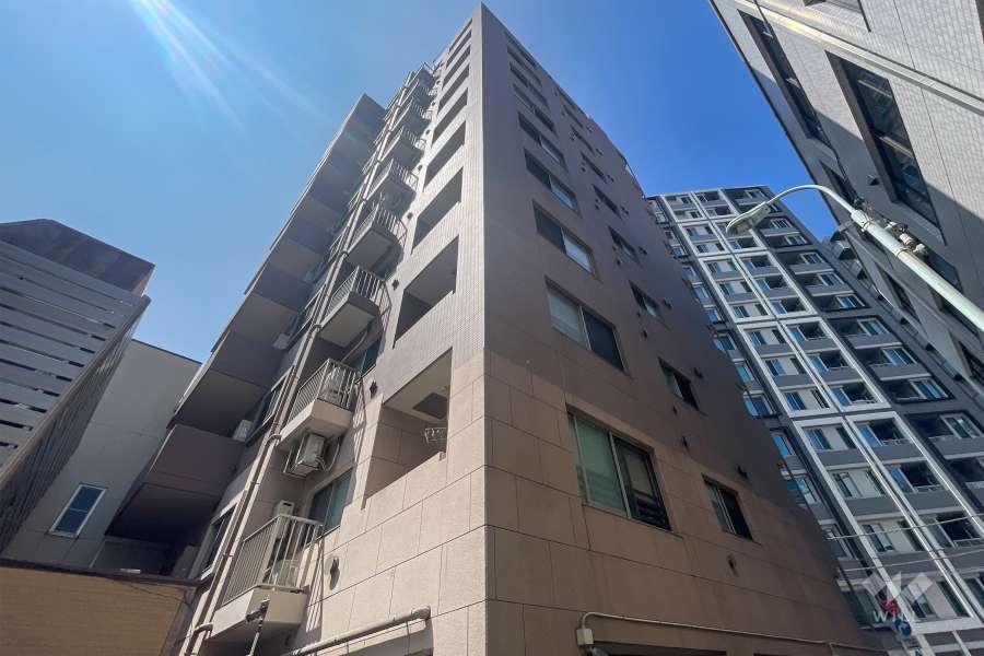 シャルムコート東日本橋の外観（南東側から）