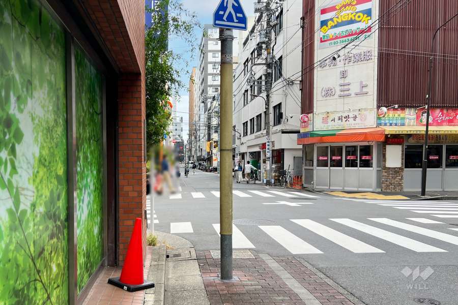 敷地南西側の前面道路