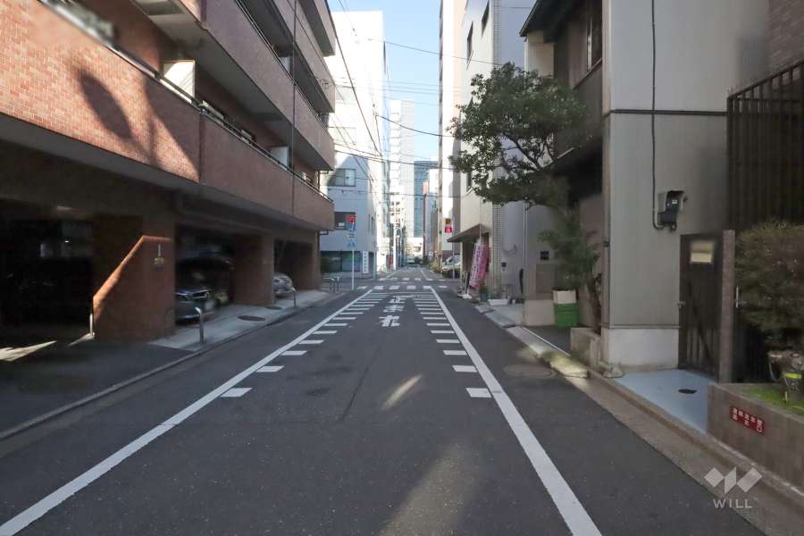 敷地南東側の前面道路