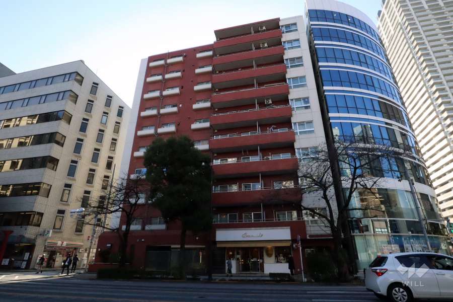 ハイツ水天宮前の外観（北側から）