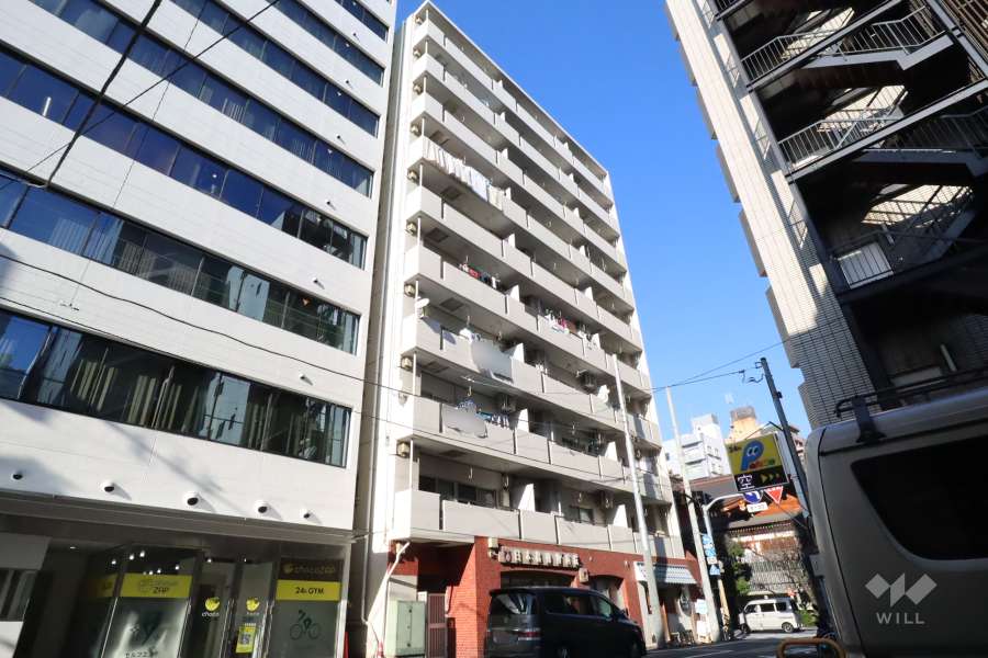 ハイツ水天宮前の外観(南側から)