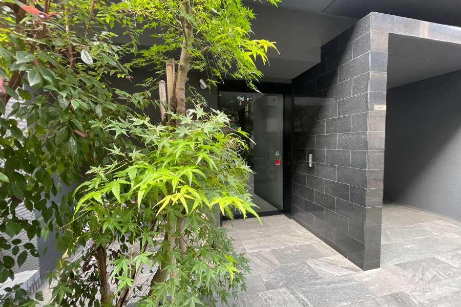 駐輪場の出入口