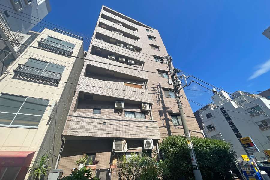 マイキャッスル水天宮前壱番館の外観（西側から）