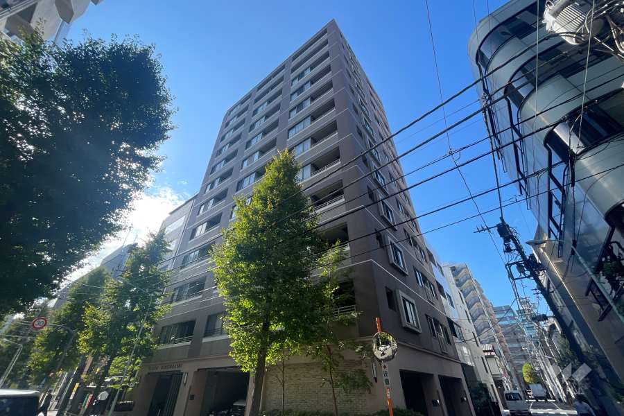 プラハ日本橋人形町サウススクエアの外観（南東側から）