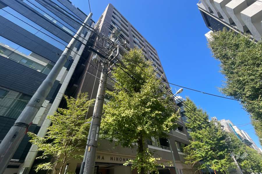 プラハ日本橋人形町サウススクエアの外観（南側から）