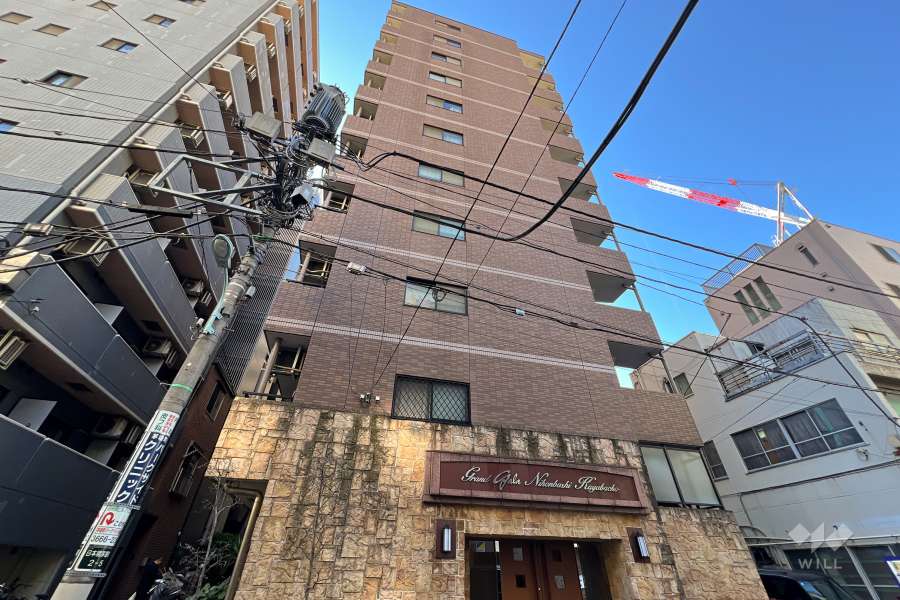 グランドガーラ日本橋茅場町の外観（北東側から）