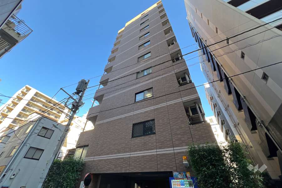 グランドガーラ日本橋茅場町の外観（南東側から）