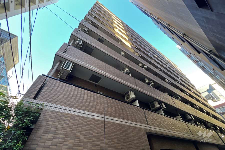 グランドガーラ日本橋茅場町の外観（南東側から）