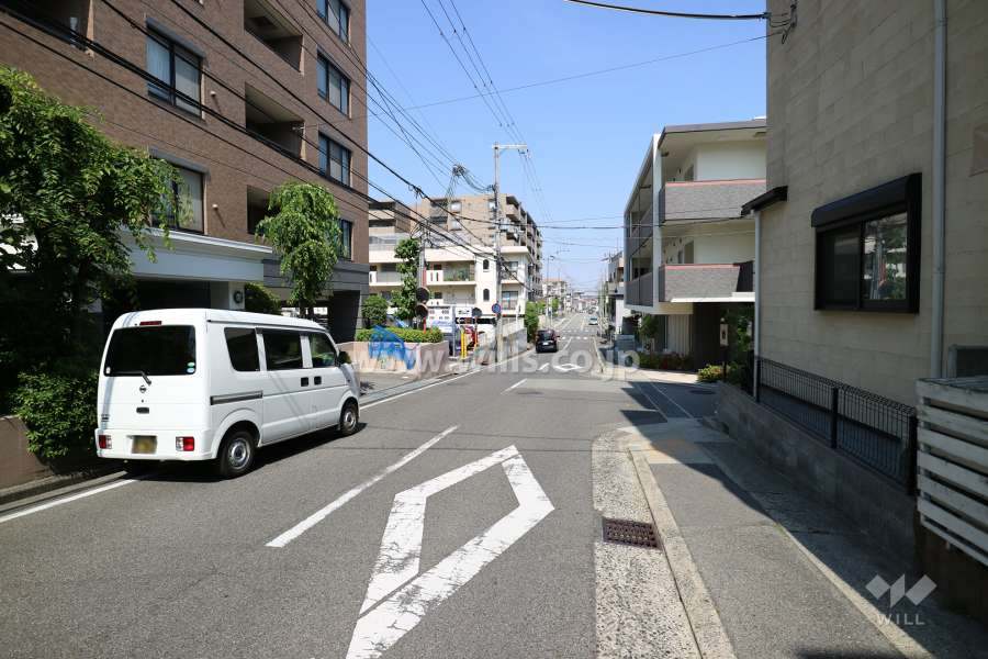 敷地南側の前面道路
