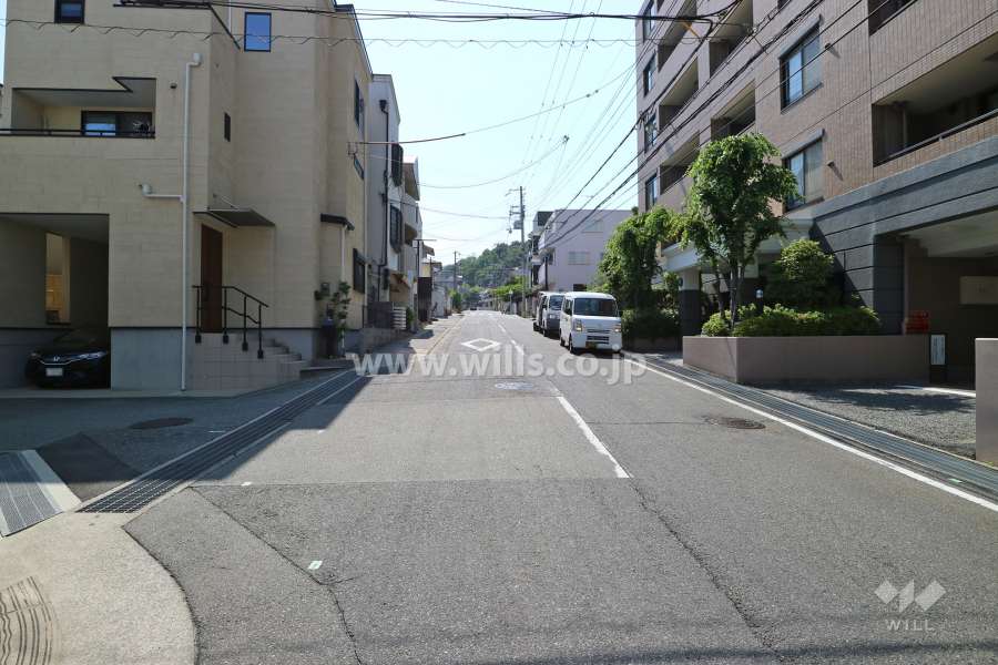 敷地南側の前面道路