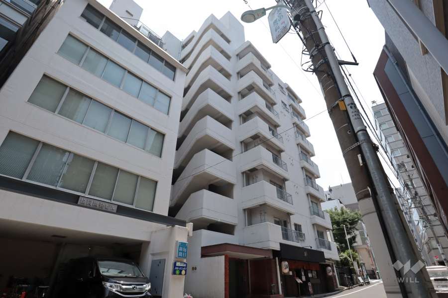 ブルーハイツ茅場町の外観(北側から)