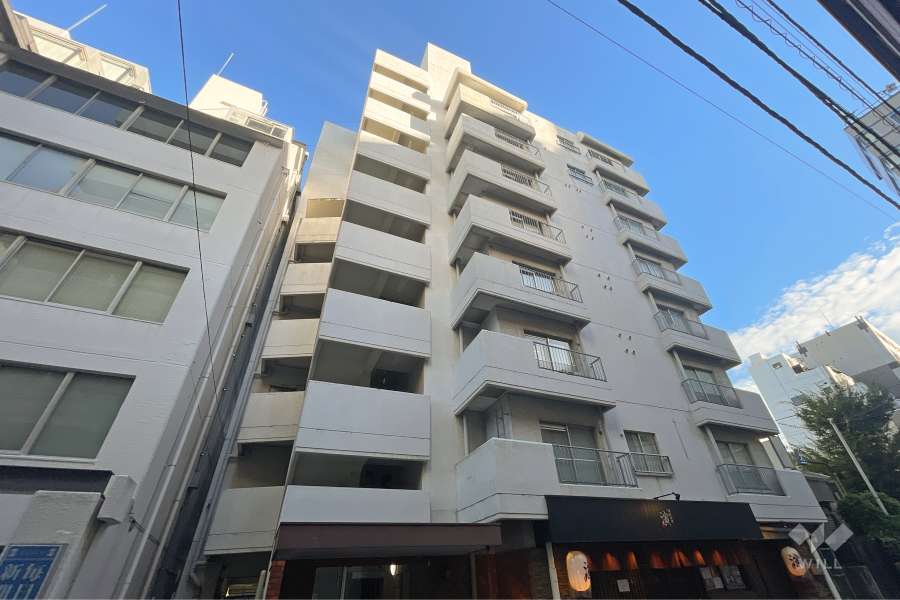 ブルーハイツ茅場町の外観（北西側から）