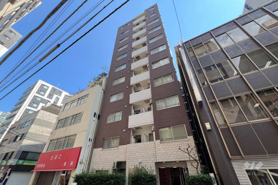 ラグジュアリーアパートメント東日本橋の外観（北西側から）