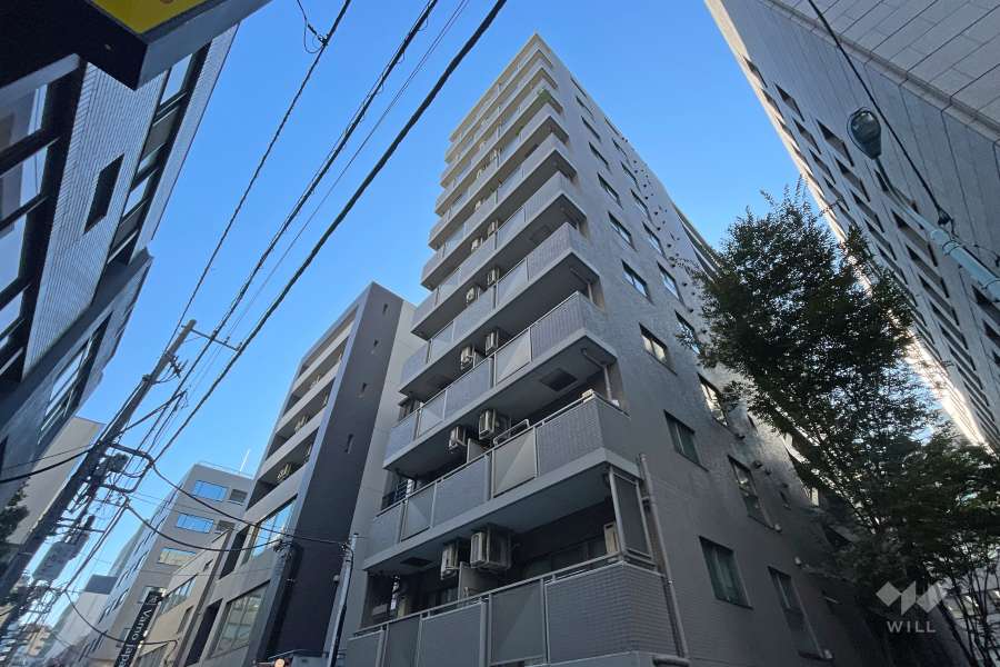 エクセレント三越前の外観（北東側から）