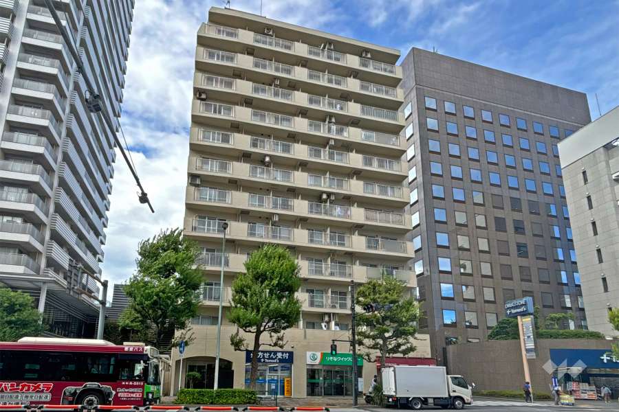 藤和日本橋人形町コープの外観（南東側から）