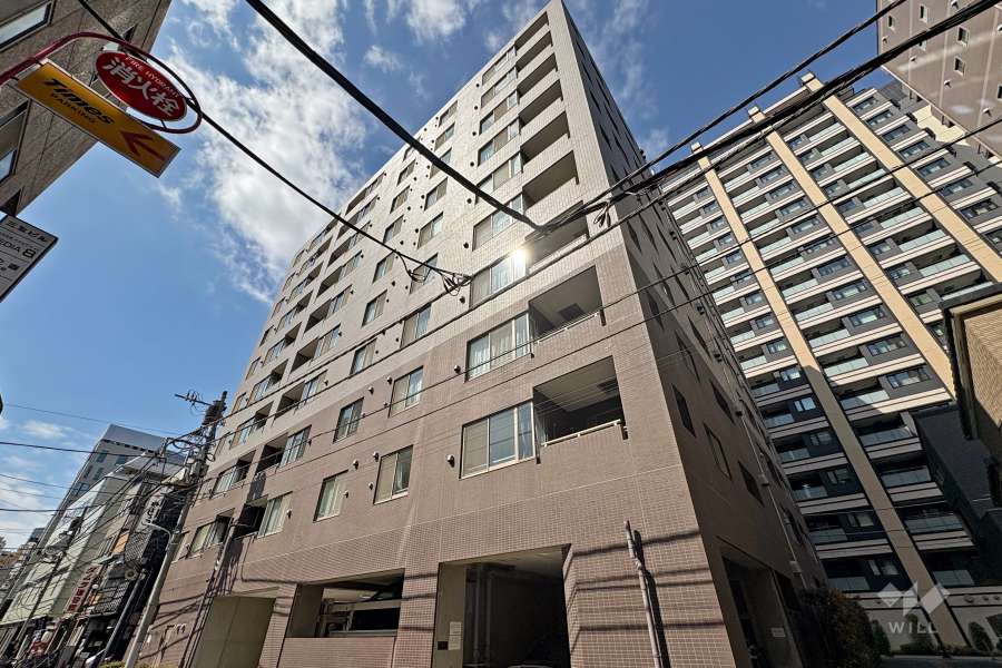 サンヴェール人形町グランデの外観（南東側から）