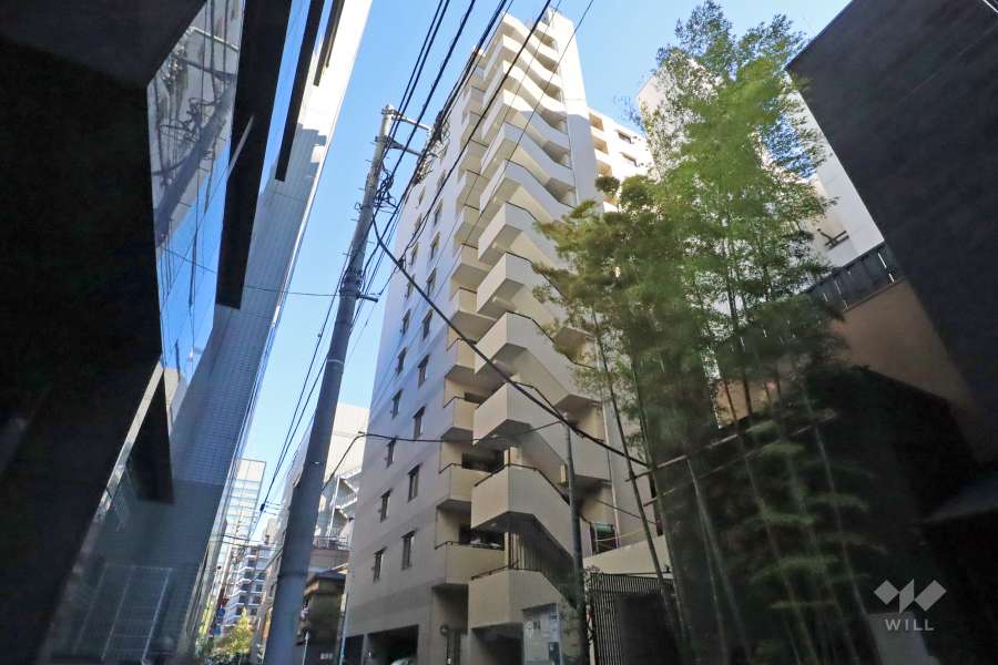 クレストフォルム日本橋人形町の外観（西側から）