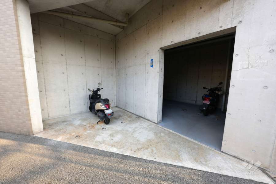駐輪場の出入口