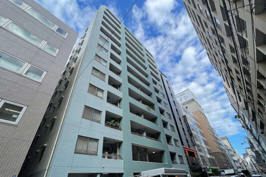 ファミール日本橋ブルークレールの外観（南側から）