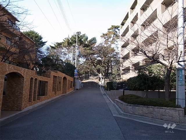 敷地の南側の道路